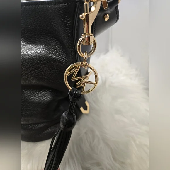 Michael Kors Black Bucket Bag with Gold Details - Picture 3 of 12